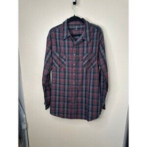 Beverly Hills Polo Men's Black Dress Shirt size 3XLB long sleeve collared cotton